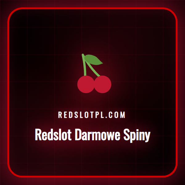 Grafika promocyjna przedstawiająca ofertę Redslot Darmowe Spiny.
