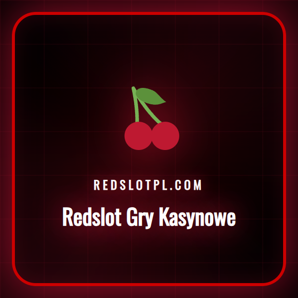 Ekran startowy platformy Redslot gry kasynowe z logotypem.