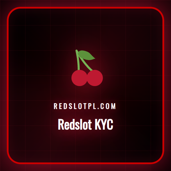 Grafika przedstawiająca proces weryfikacji Redslot KYC.