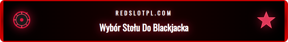 Interfejs lobby z różnymi stołami do gry w blackjacka na żywo.