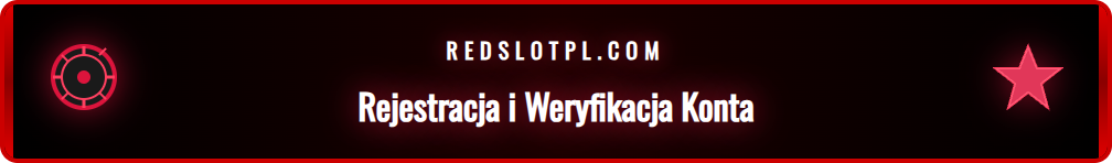 Proces zakładania konta gracza w Redslot krok po kroku.